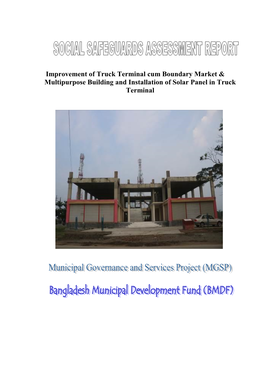 Social Safeguards Assessment Report Should Be Translated Into Bengali and Disseminated Locally