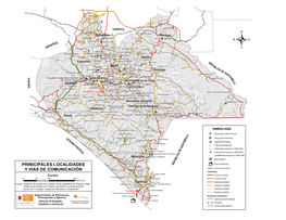 Prinicipales Localidades Y Vias De Comunicación