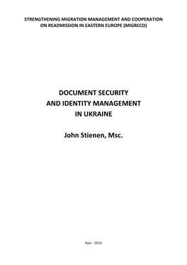 Document Security and Identity Management in Ukraine