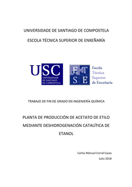 Trabajo De Fin De Grado En Ingeniería Química