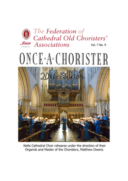 Wells Cathedral Choir Rehearse Under the Direction of Their Organist and Master of the Choristers, Matthew Owens