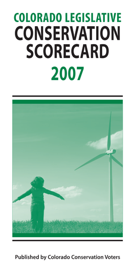 Conservation Scorecard 2007