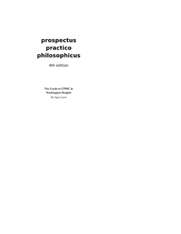 Prospectus Practico Philosophicus