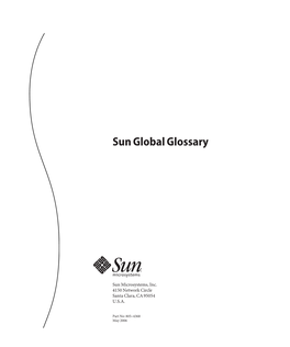 Sun Global Glossary