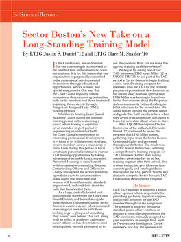Sector Boston's New Take on a Long-Standing Training Model