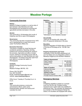 Meadow Portage