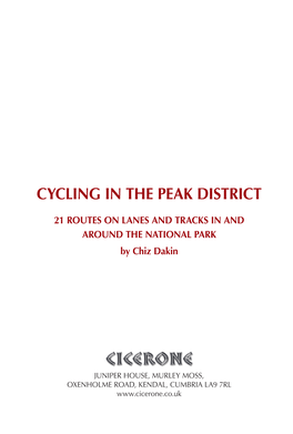 Cycling in the Peak District