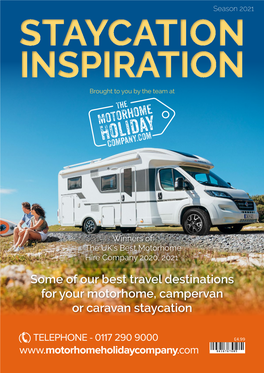 Some of Our Best Travel Destinations for Your Motorhome, Campervan Or Caravan Staycation