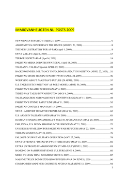 Immigvanheugten.Nl Posts 2009