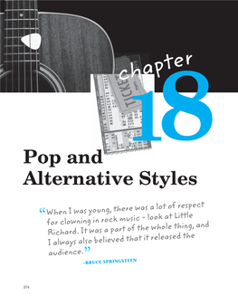 Chapter 18 Pop and Alternative Styles