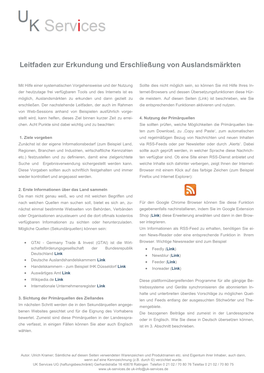 Leitfaden Zur Erkundung Und Erschließung Von Auslandsmärkten