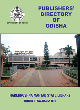 Publisher' Directory of Odisha