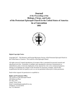 1801 Journal of Convention