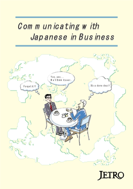 Communicating with Japanese in Business Communicating With