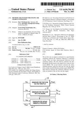 (12) United States Patent (10) Patent No.: US 6,636,796 B2 Kolmanovsky Et Al