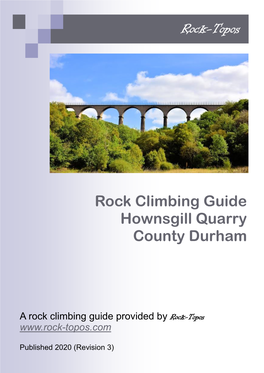 Rock Climbing Guide Hownsgill Quarry County Durham Rock-Topos