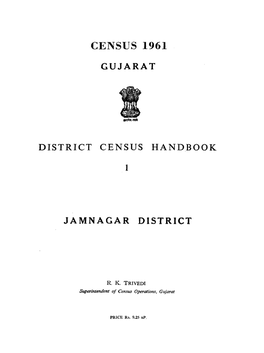 District Census Handbook, 1 Jamnagar