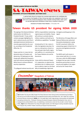 SA-Taiwan Enews December 2019.Pub