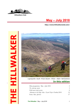 The Hillwalker May – July 2018 1