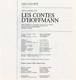 Les Contes D'hoffmann