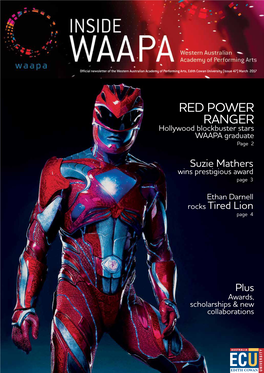 Inside WAAPA Issue 47 Page 1 POWERING UP