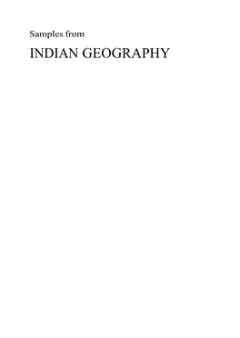 Indian Geography Physiography of India