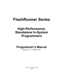 Flashrunner Programmer's Manual