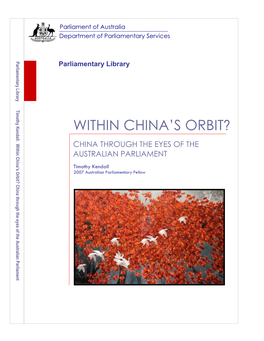Within China's Orbit?