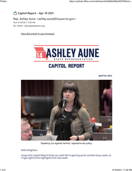 Rep. Ashley Aune