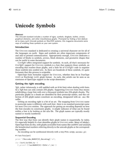 Unicode Symbols