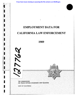 Employment Data for California Law