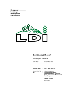 Semi Annual Report