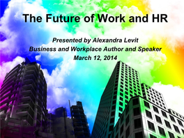 The Future of Work and HR