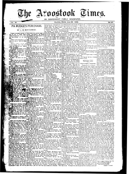 The Aroostook Times, June 29, 1906