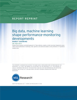 Big Data, Machine Learning Shape Performance