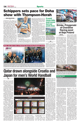 Qatar Drawn Alongside Croatia and Japan for Men's World Handball