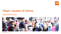 Major Causes of Stress Global Gfk Survey