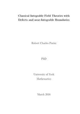 Classical Integrable Field Theories with Defects and Near-Integrable Boundaries