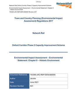 Environmental Impact Assessment – Environmental Statement: Chapter 8 – Historic Environment 163390-JAC-REP-EEN-080000 Revision A01