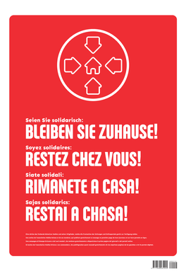 Soyez Solidaires: RESTEZ CHEZ VOUS! Siate Solidali: RIMANETE a CASA! Sajas Solidarics: RESTAI a CHASA!