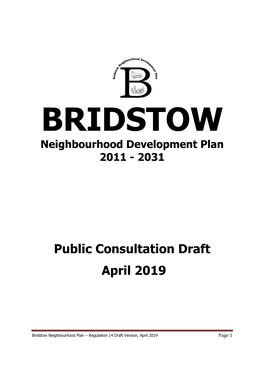 Bridstow Neighbourhood Plan October 2019