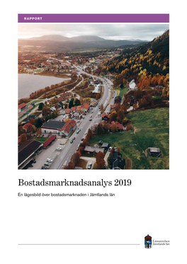 Bostadsmarknadsanalys 2019