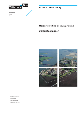 Projectbureau Ijburg Herontwikkeling Zeeburgereiland Milieueffectrapport