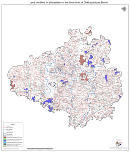 Land Identified for Afforestation in the Forest Limits of Chikkaballapura District Μ