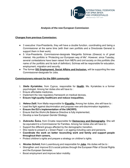 Analysis of the New European Commission Changes From