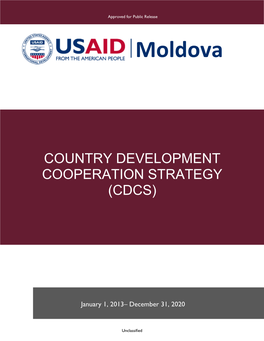 Moldova Country Development Cooperation Strategy 2013 – 2020