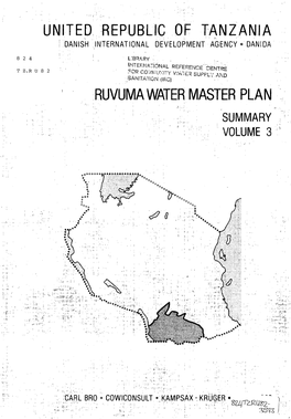 United Republic of Tanzania Ruvuma Water Master Plan