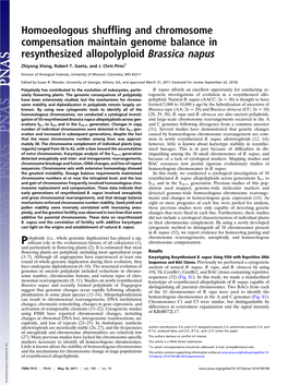 Homoeologous Shuffling and Chromosome Compensation