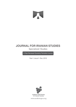 JOURNAL for IRANIAN STUDIES Specialized Studies