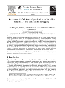 Supersonic Airfoil Shape Optimization by Variable-Fidelity Models And